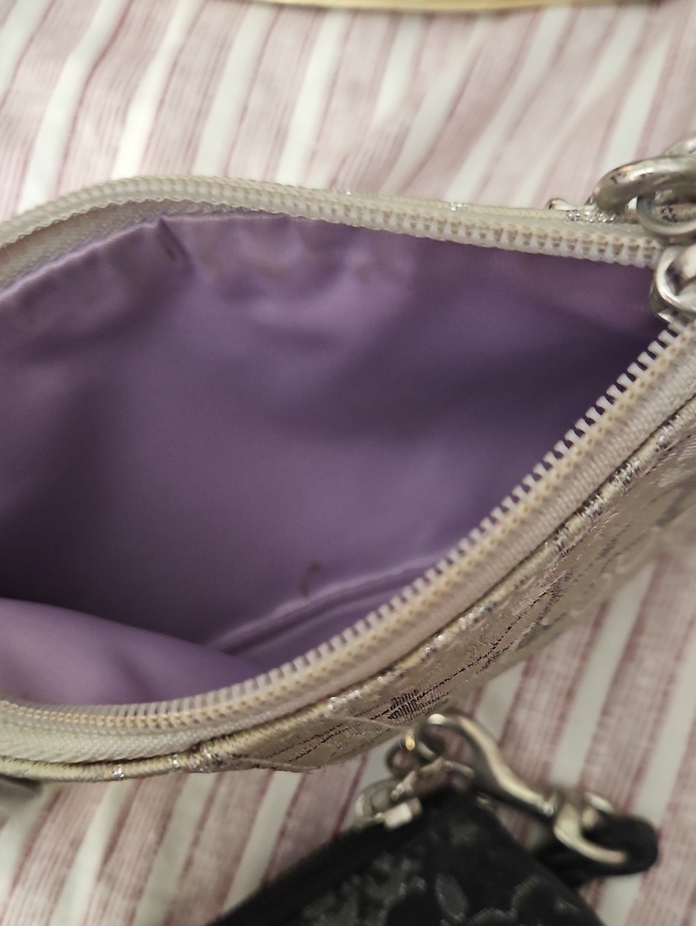 Coach Metallic Wristlet Duo - Silver and Black - Picture 6 of 7